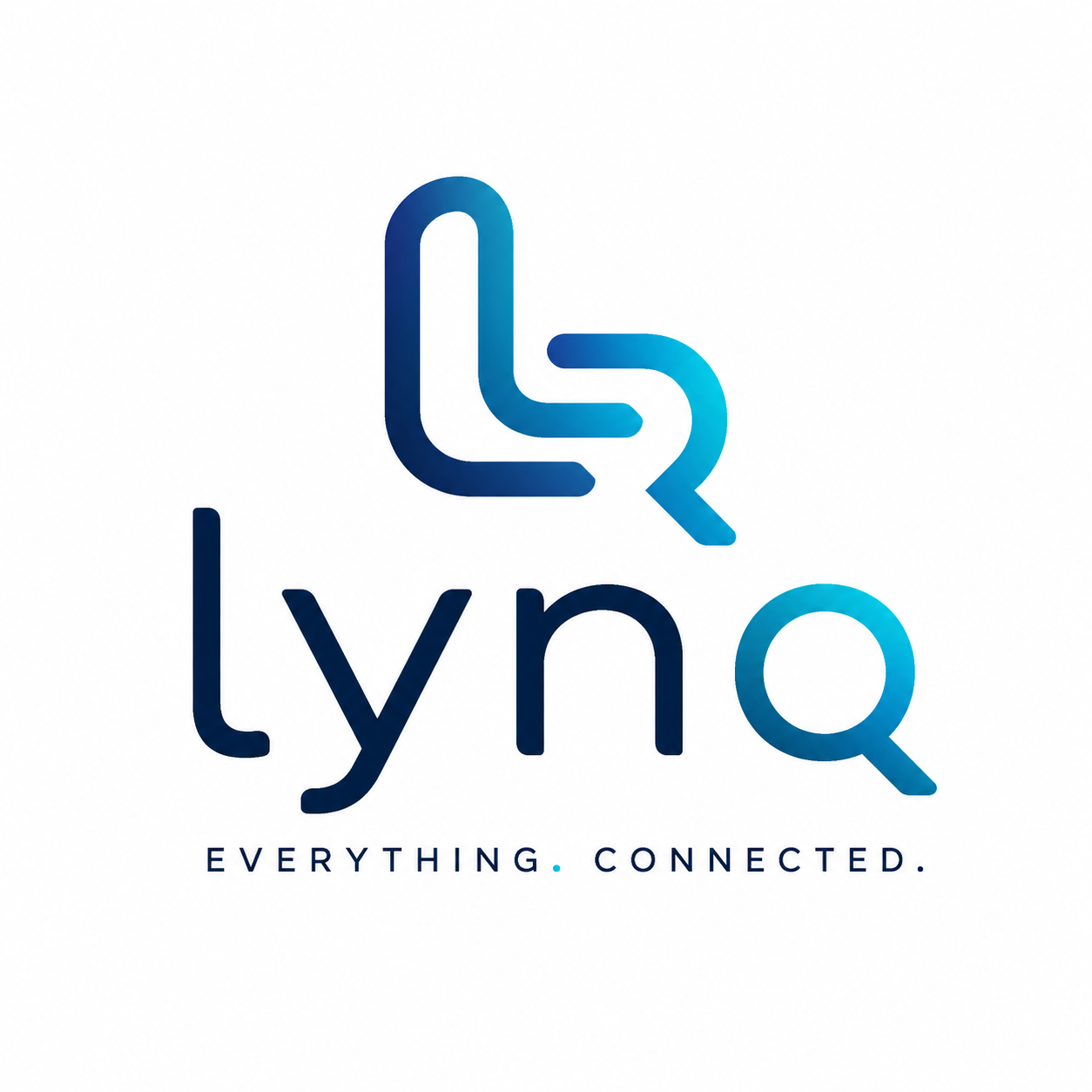 Lynq logo with Everything Connected tagline